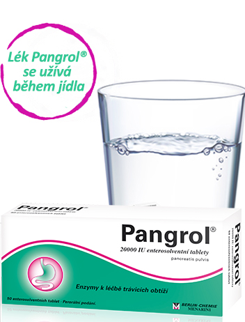 Obrázek produktu Pangrol® a sklenice vody